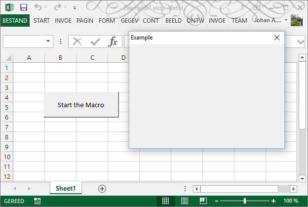 Excel example